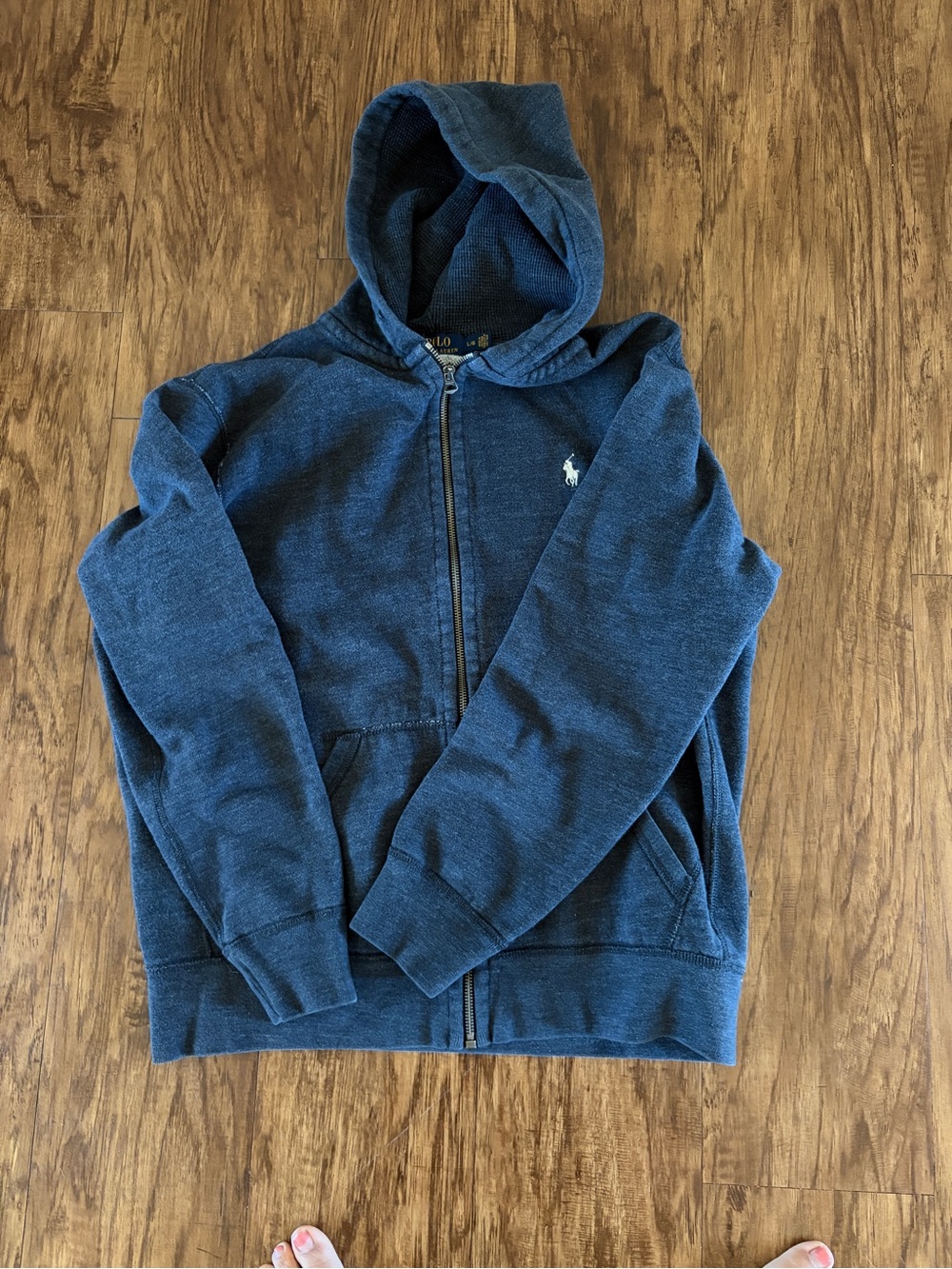 Polo by Ralph Lauren Dark Blue Zip-Up Hooded Sweater